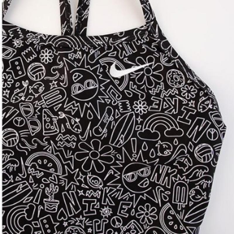 Nike Женский купальник Swim S hydraStrong Dream Cloud Racerback SwimSuit neSSe017 Lilac Bloom