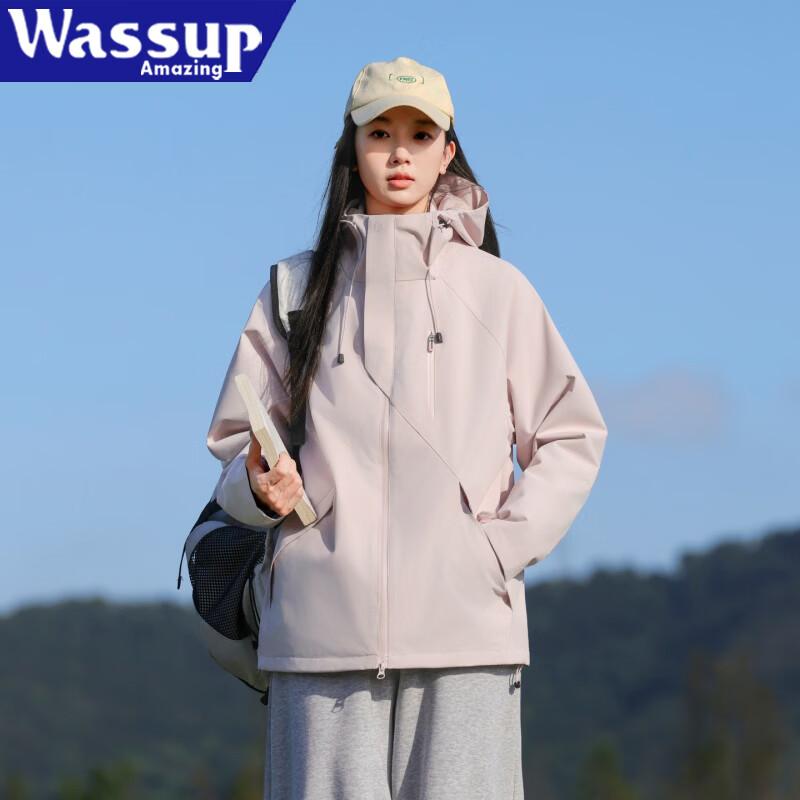 WASSUP AMAZING Women's 3-in-1 Outdoor Windproof Waterproof Jacket
