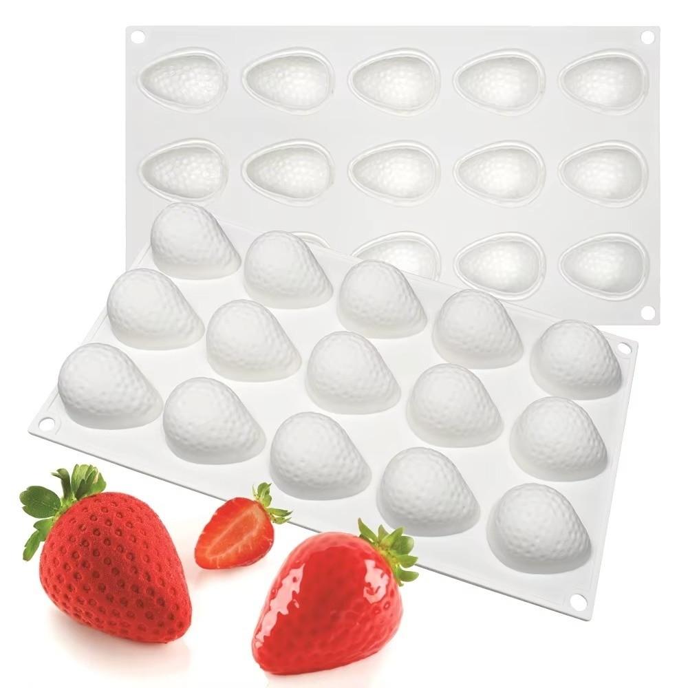 Silicone Strawberry Mold 3D Cake Mold Baking Molds Silicone Mousse Mold  Cake Decorating