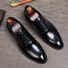 Fashion Mens Formal Shoes Genuine Leather Oxford Shoes For Men Italian 2025 Dress Shoes Wedding Laces Leather Business Shoes 869