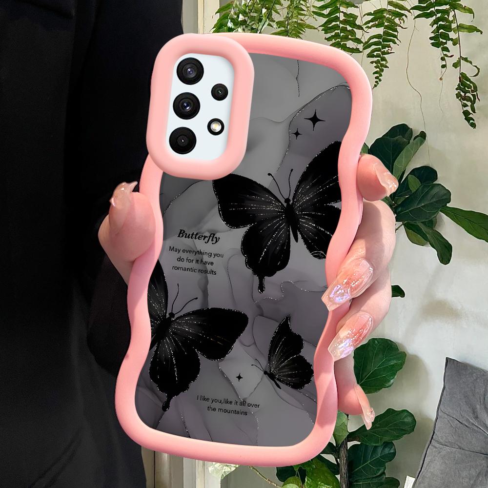 Окрашенный узор Big Wave Edge Мягкий силиконовый материал Macaron чехол для телефона противоударный защитный резиновый чехол для Samsung Xiaomi Poco Redmi