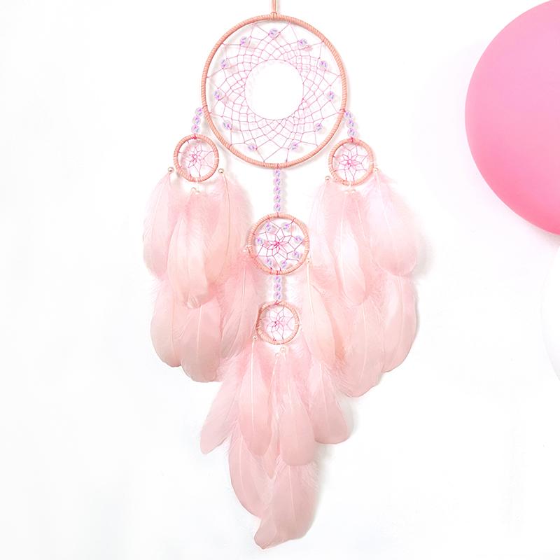 Ловец снов Ручной работы Колокольчик ветра Украшения для гостиной Спальня Настенные подвесные украшения Подарки на день рождения и праздники Домашний аксессуар