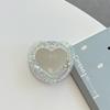 Магнитный держатель для телефона Magsafe с подушкой безопасности, блестками, пайетками, сердечком, зеркалом. Портативное креативное зеркало для макияжа