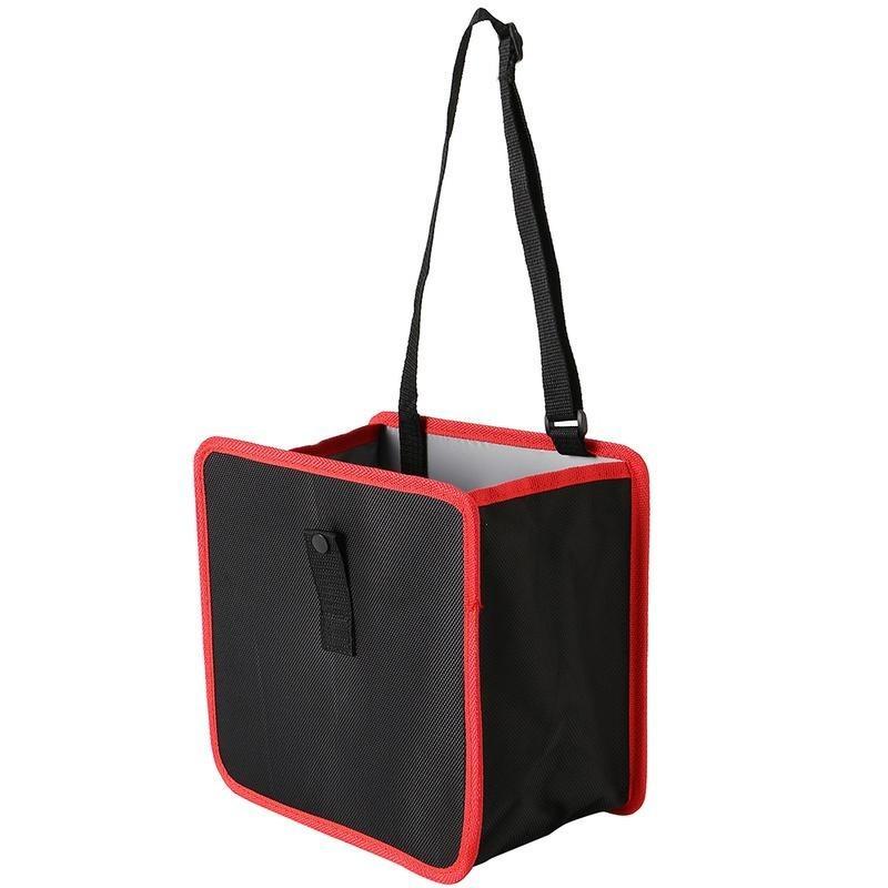 Универсальный черно-красный органайзер для автомобильного сиденья из ткани Оксфорд с водонепроницаемым дизайном для эффективного хранения