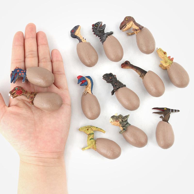 Юрская Симуляция Модель Динозавра Вылупляющиеся Яйца Динозавров Игрушки с Набором Подставок Принадлежности для Вечеринки День Рождения