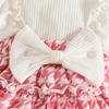 Summer Baby Girl Houndstooth Lace Romper & Headband Set