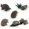Simulated Forest Mammal Hedgehog Model, Hedgehog, Mouse, Melon-Stealing Badger, Static Desktop Decoration Ornament