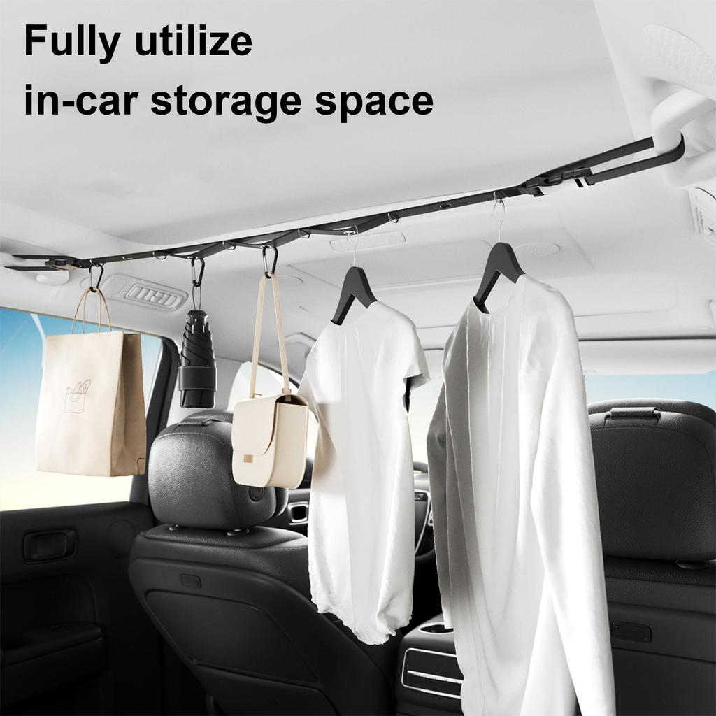 Clothes Rack For Car Automotive Drying Line Portable Automotive Drying Line For Road Trips Outdoor Enthusiasts Camping Beach