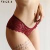 DKGEA Lace Panties Sexy Transparent Low-Rise Women Plus Size Briefs