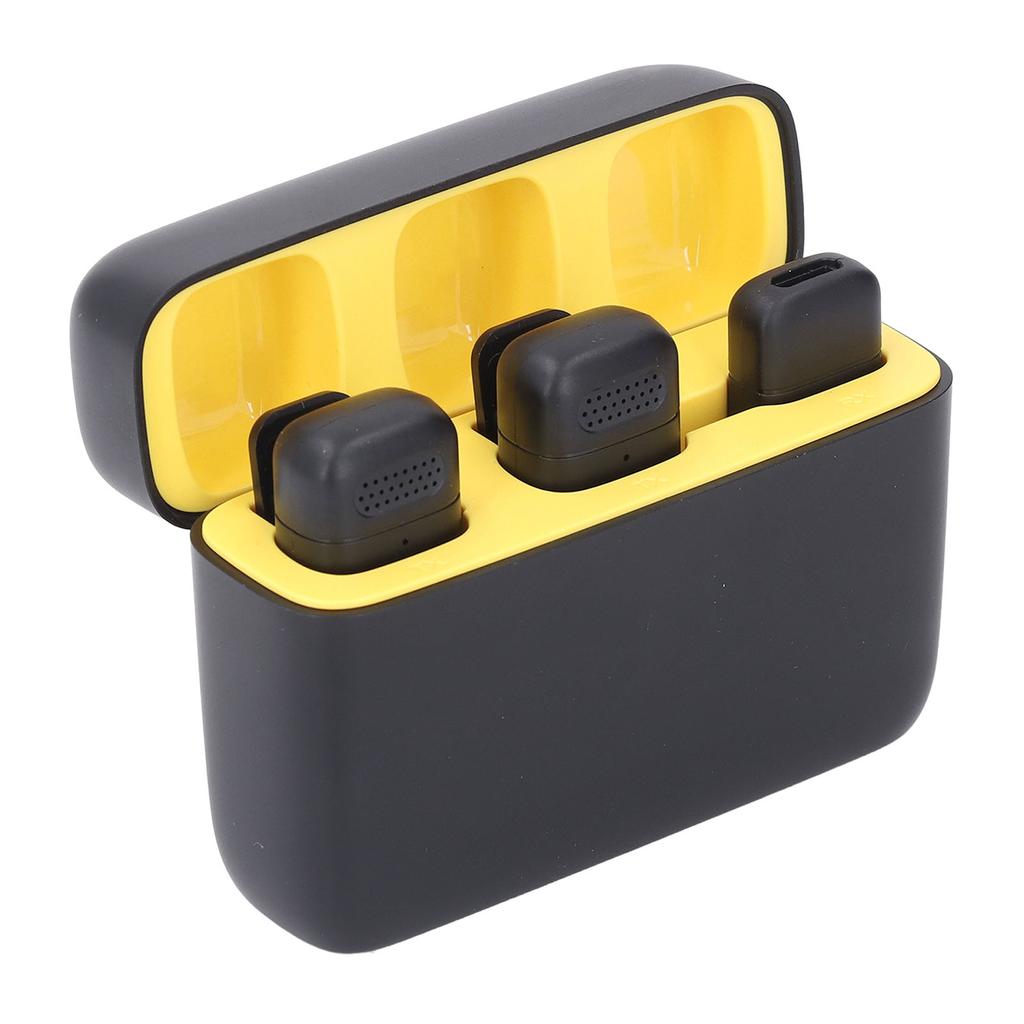 Беспроводная петличная микрофонная система с зарядным кейсом 2 передатчика 1 приемник петличный микрофон для IOS