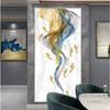 Abstract Golden Deer Painting Tableaux Big Size  Blue Print Gold Wall Art Picture F Living Room Modern Cuadros Canvas Art