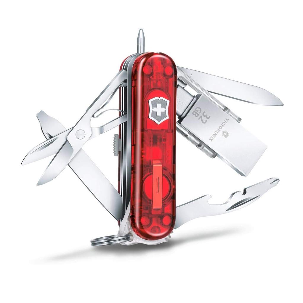 VICTORINOX Midnight 32GB USB Memory Multi Tool with LED Light Manager@work USB3.1 & USB3.0 [] 4.6336.TG32