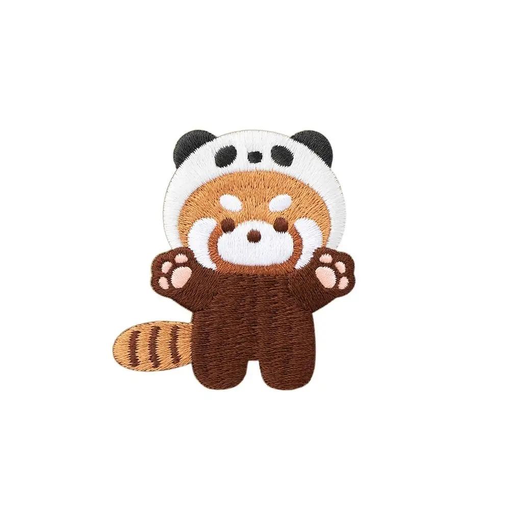 Брошь Красная Панда Панда Модная Медведь Тигр Животное Брошь Кролик Булавка Вышивка Красная Панда Булавка Подарок