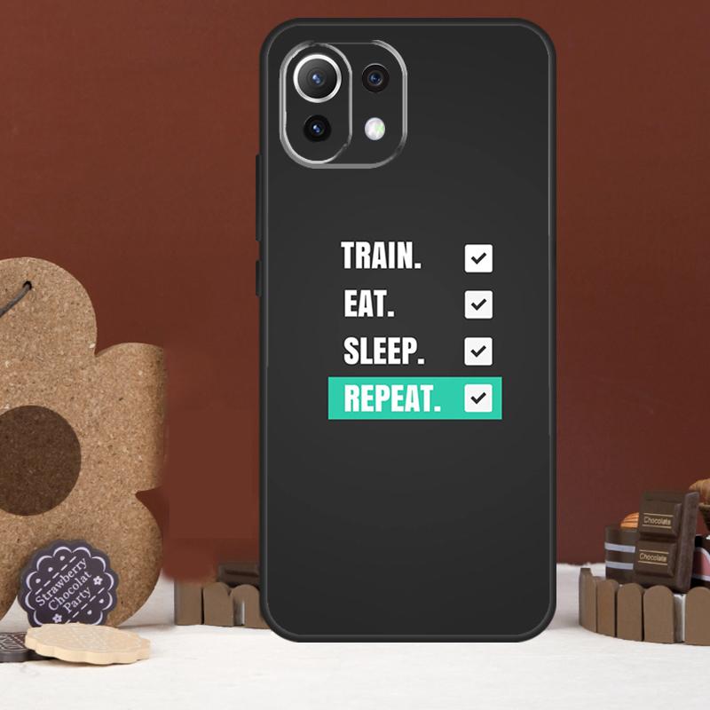 Gym Fitness Bodybuilding Case For Xiaomi 15 Ultra 14 15T 13T 14T 17 Pro Max POCO F8 Ultra X7 X5 X6 F5 F6 F7 Pro Cover