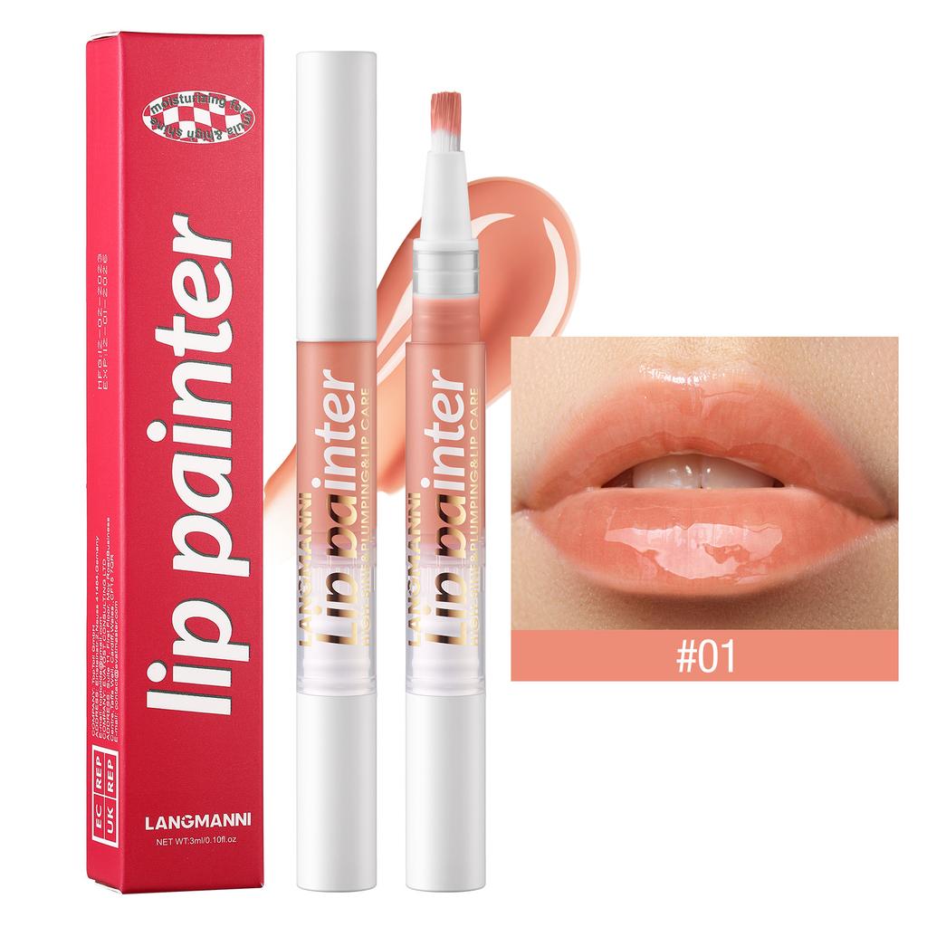 Новый блеск для губ Spin Pearl, легкий цвет, мягкая кисть, мерцающий увлажняющий блеск для губ, макияж для девочек