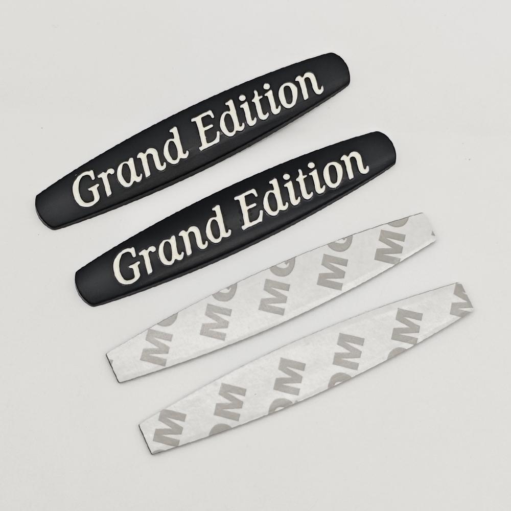 2pcs 3D Metal Logo Avantgarde EXCLUSIVE Sticker Grand Edition Emblem Car Fender Badge For Mercedes Benz AMG Car Accessories