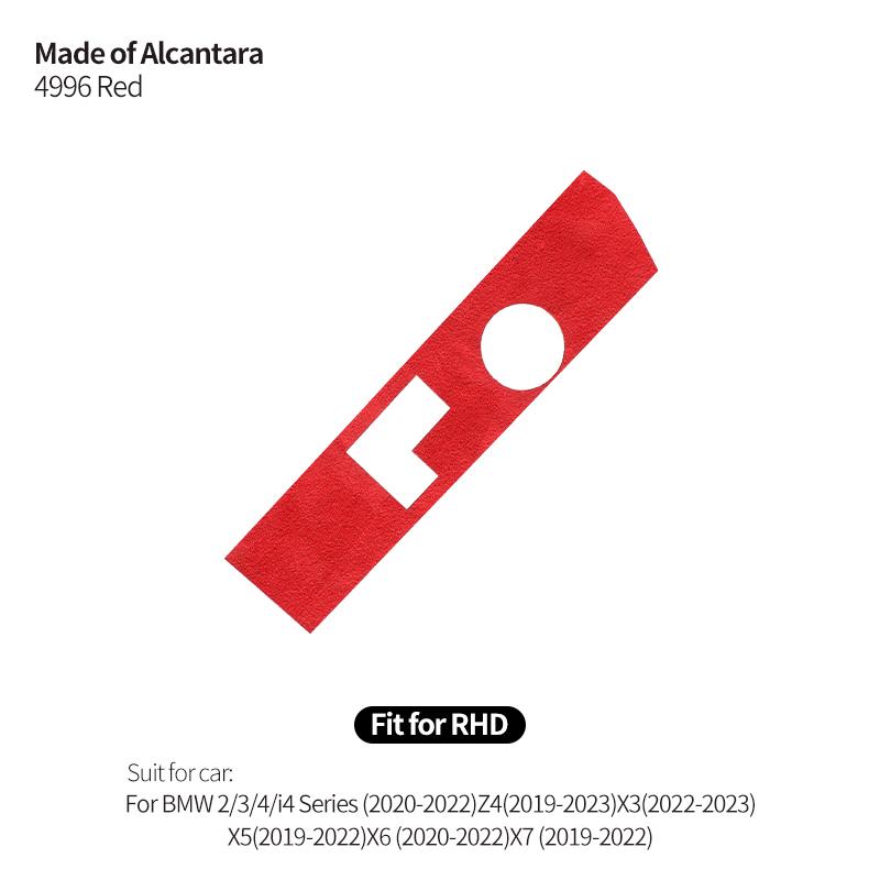 Made of Alcanrata For BMW G20 G22 G07 F44 i4 G29 X3 G01 X5 G05 G06 Gear Shifter Panel Frame Sticker Car Interior Trim Accesso