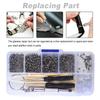 1 Box Eyeglasses Repairing Set Portable Replacement Silicone Frame Nose Pad Sunglasses Tool Accessories with Screws
