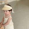 Summer Baby Straw Caps Empty Top Children Sun Hat Fashion Bow Lace Straw Hat  1-5 years
