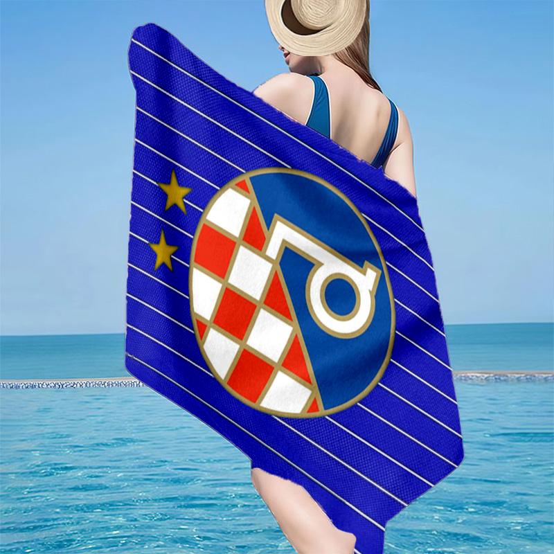 Dinamo Zagreb Basketball Club Microfiber Beach Towel, Lightweight And Quick-Dry, for Summer Travel, Beach Essential, Swimming Pool
