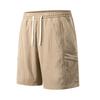 Summer Zipper Pocket Casual Loose Shorts Men's Thin Five Quarter Pants
