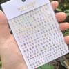 26 English Alphabet 3D Self-adhesive Nail Art Decal Sticker Word Small Letter Nail Tattoos Decal Stickers