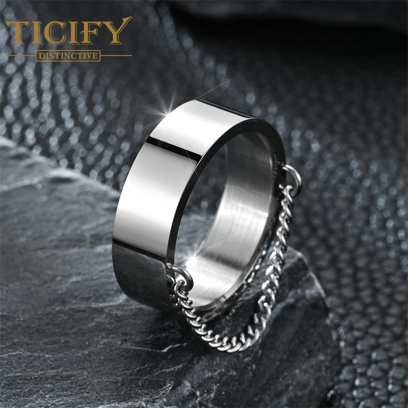 Новый продукт, модная титановая стальная цепочка, кольцо в стиле панк, хип-хоп, ручные украшения