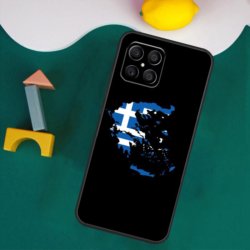 Греция Греческий флаг Чехол для Honor Magic 7 Pro 5 6 Lite Honor 200 Pro 50 70 90 X9a X8a X8 X9 X8b X9b X9c Обложка