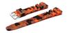 Casio AQS810W S800W SGW 300H 400H AE 1000 1300 1200 Etc Compatible 18mm Rubber Belt Camouflage [SOUBI] Ca-016 (orange Base)