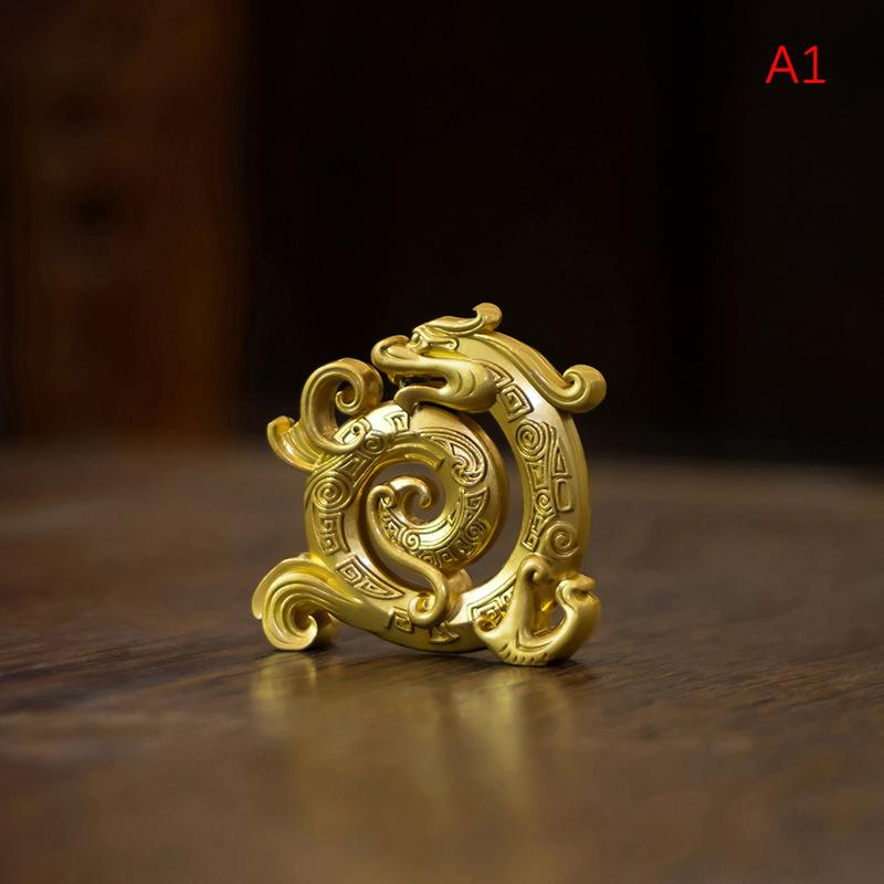 Счастливый Фэн-шуй Медный китайский дракон Креативный ретро держатель для благовоний Бытовая внутренняя линия Курильница для благовоний Домашний декор Ремесло