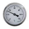Metal Thermometer Oven Thermome Hot Water Pipe Thermometer 0-120°C Heating 63mm Dial Temperature Measuring Tool
