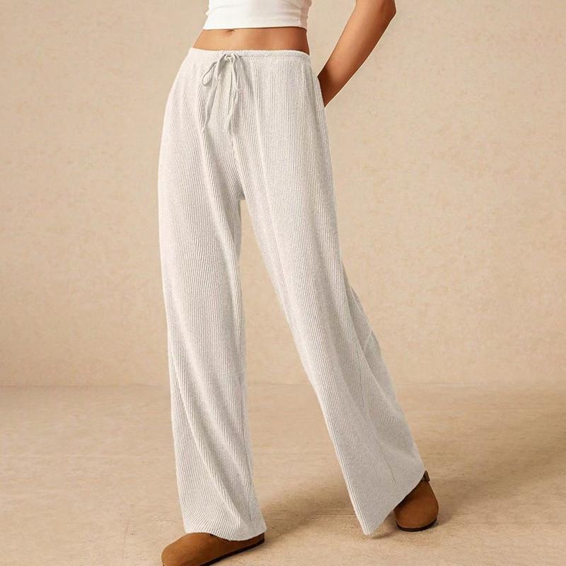 Женские удобные повседневные драпированные брюки-бандаж с высокой посадкой, однотонные, свободного кроя, с широкими штанинами