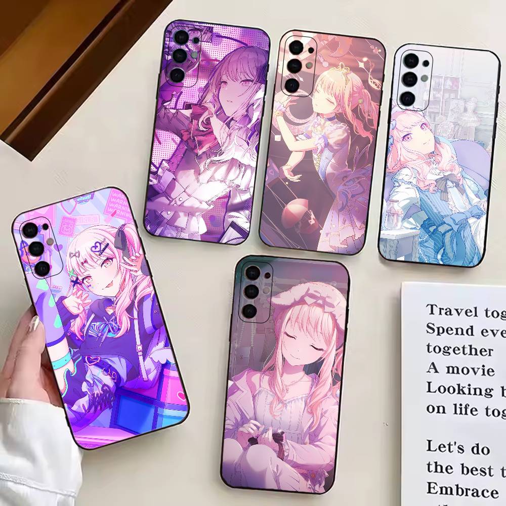 Чехол для телефона Project SEKAI Игра Акияма М-Мизуки Черный Силикон Мягкий Для Samsung S25,S24,S21,S22,S23,S30,Ultra,S20,Plus,Fe,Lite