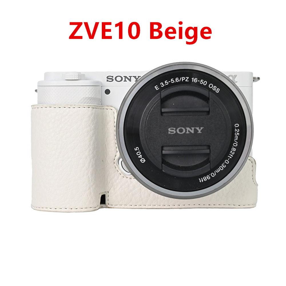 Получехол для камеры для Sony A6700 A6400 A6300 A6100 A6000 ZVE10 ZVE10II ZVE10M2 A7R5 A7CII A7C2 Крышка с открывающимся дном Искусственная кожа