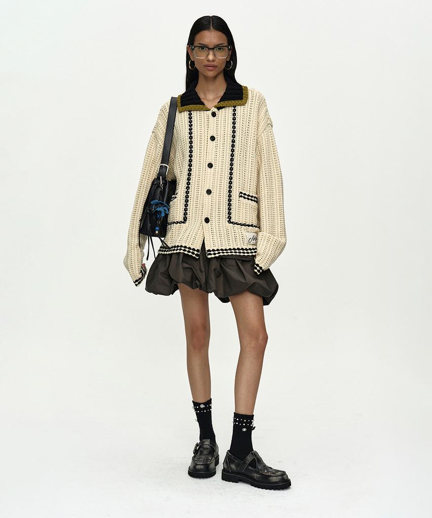 Adsb Andersson Bell Unisex New Fantasia Collar Cardigan Atb1414U(Ecru)