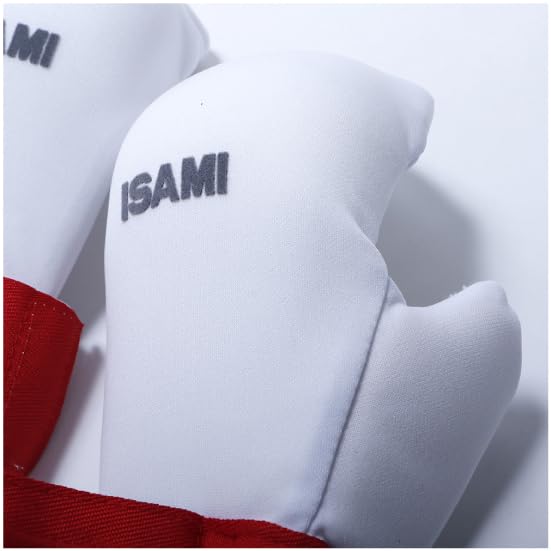 ISAMI Двусторонний протектор кулака Isami для мальчиков, боевые искусства, боевые искусства, карате для L-3093J (Белые, Мальчики)