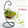 Ornament Hanging Display Stand Iron Stand L Shape Metal Decoration Golden