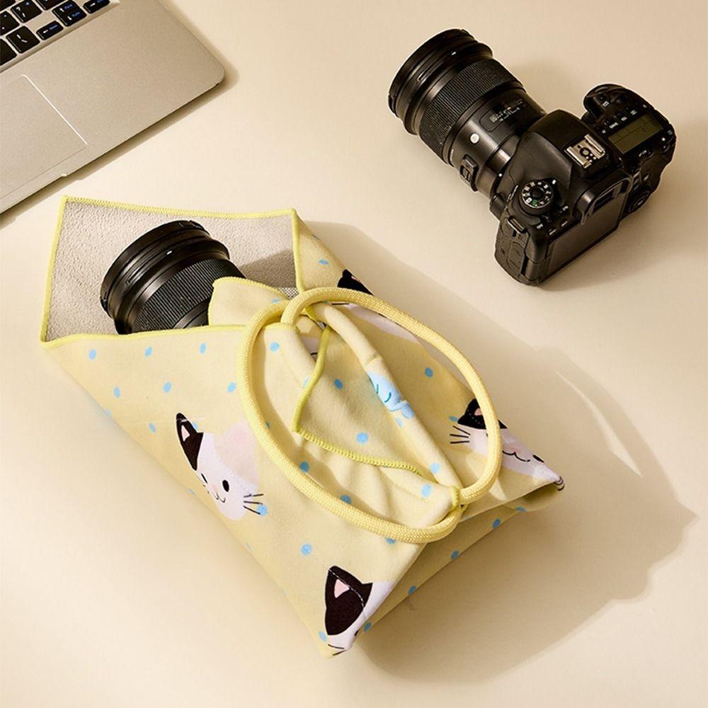Cat Pattern Lunch Box Wrapping Cloth Aluminum Foil Lining Tablet Wrapper Cloth Lunch Box