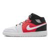 Детские кроссовки Air Jordan 1 Mid SE GS White Infrared Black Infrared-23 FB4417-016