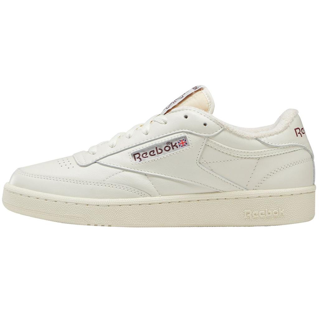 Reebok Club C 85 Vintage Chalk Maroon Unisex Sneakers Cream Alabaster 100007795