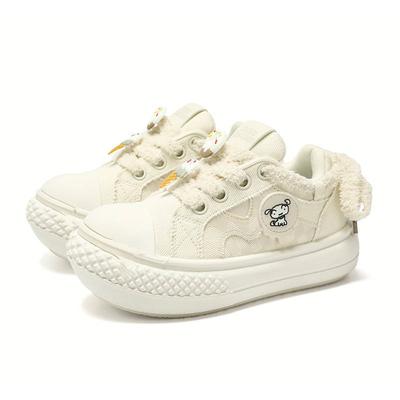 Совместная обувь детская светло-голубая мультяшная парусиновая обувь женская весенне-осенняя новая с увеличением роста уродливая милая обувь с большой головой женская