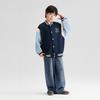 Left West [Parent Child Style] Children's and Boys' Baseball Jacket 2026 New Jacket, College Hoodie, Sports Spring Top