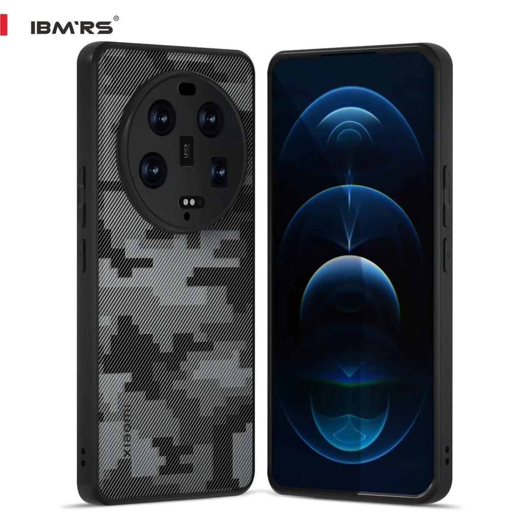 (В комплекте ремешок на запястье)IBMRS [Военный дизайн] Совместим с Xiaomi 13 Ultra Case, камуфляжный жесткий задний противоударный улучшенный защитный чехол