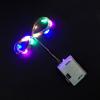 LED Copper Wire Light Button Battery Box Light Cake Bouquet Decorative Light String Adjustable Flashing Wreath Small Colored Lights