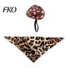 Leopard Print Duck Outfit 7 Inch Desk Goose Clothing Accessories Set, Cowboy Hat Bow Scarf Sunglasses Pet Ornament Costume Dress Outfit, Cute
