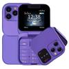 I16 Pro 1.77inches HD Screen Dual SIM Card Flip Mobile Phone Flashlight Foldable Phone 2G GSM FM Radio Speed Dial Small Feature Mini Mobile Phone
