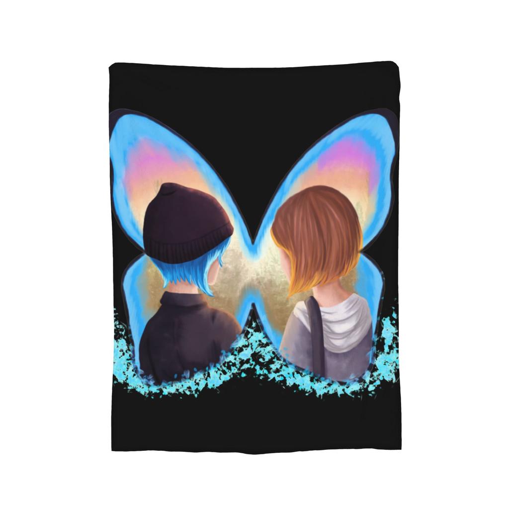 Life is strange butterfly Blanket Plush Novelty Breathable Throw Blankets for Home Spring/Autumn