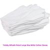 12Pairs White Cotton Gloves Thickened Stretchable Lining Gloves Glove Cleaning Work Woodworking V1G0