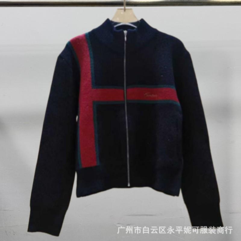 Corteiz C Star Вязаный кардиган-худи с вышивкой букв Streetwear Оверсайз свитер Мужской Зимний Повседневный