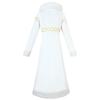 One Piece Robin Cosplay Outfit with Fur Collar Jacket, Nico Robin Cosplay Costume, Anime Style